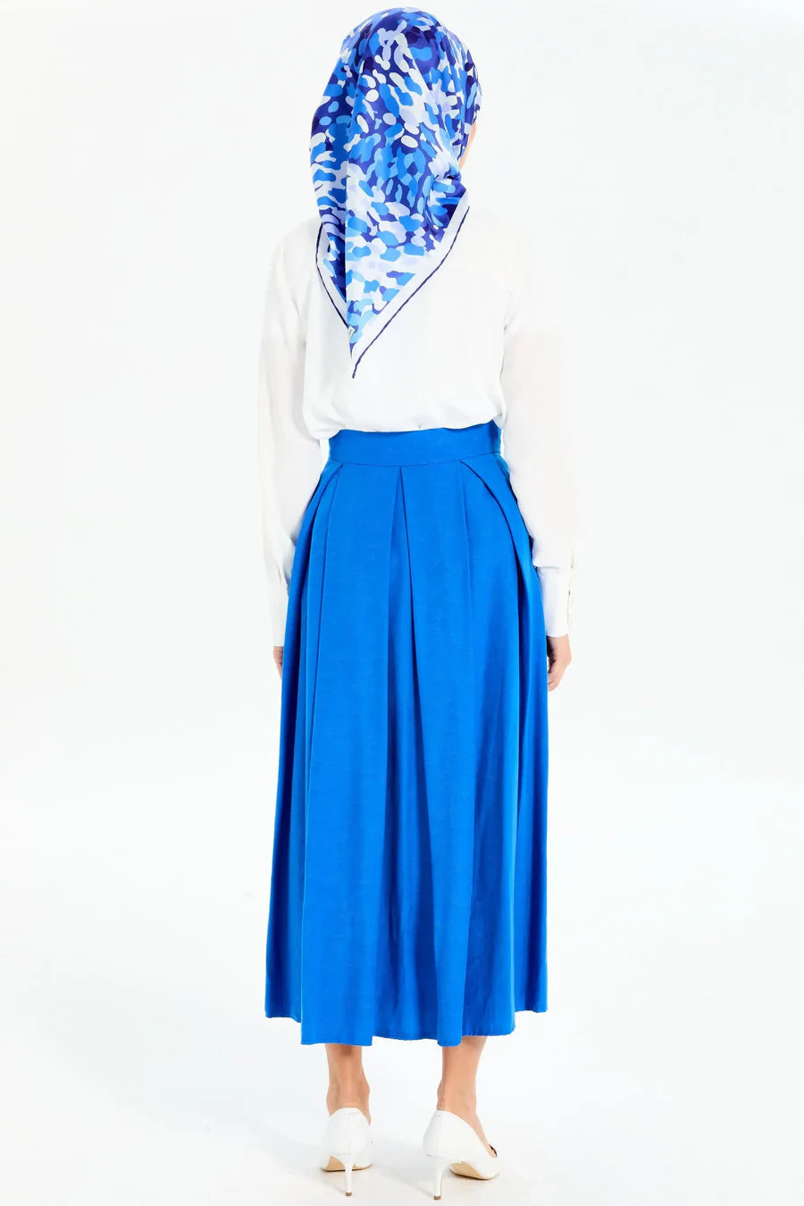 Jupe crayon plissée