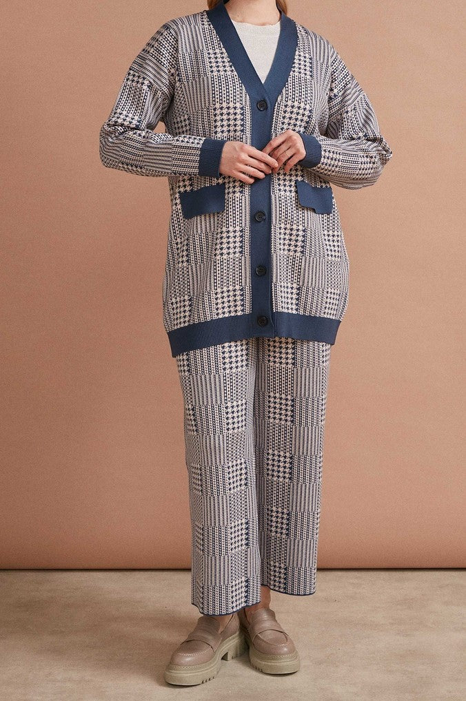 Cardigan en tricot à col en V