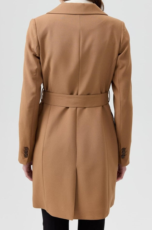 Veste croisée avec ceinture