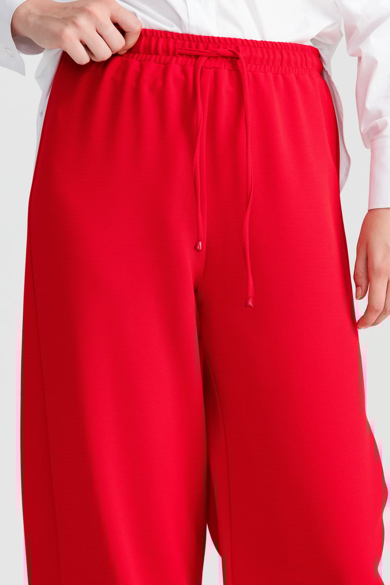 Pantalon large avec taille élastiqué