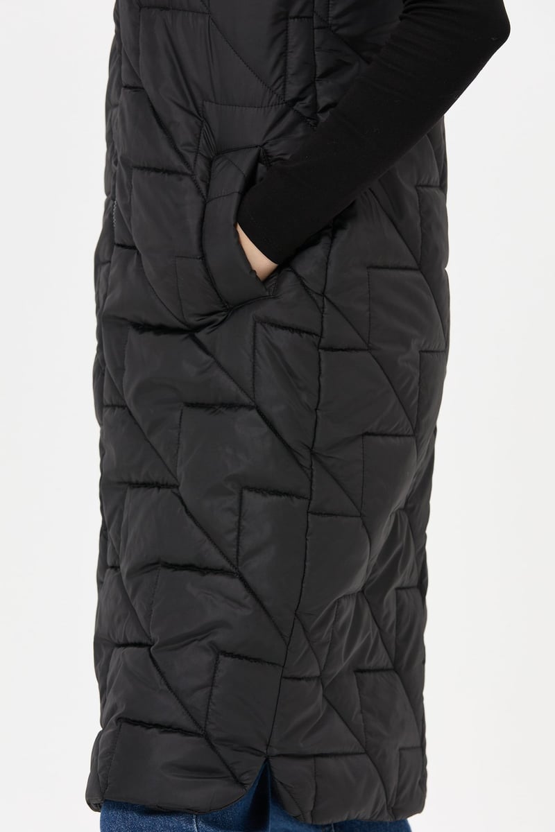 Bombers sans manches matelassé zigzag