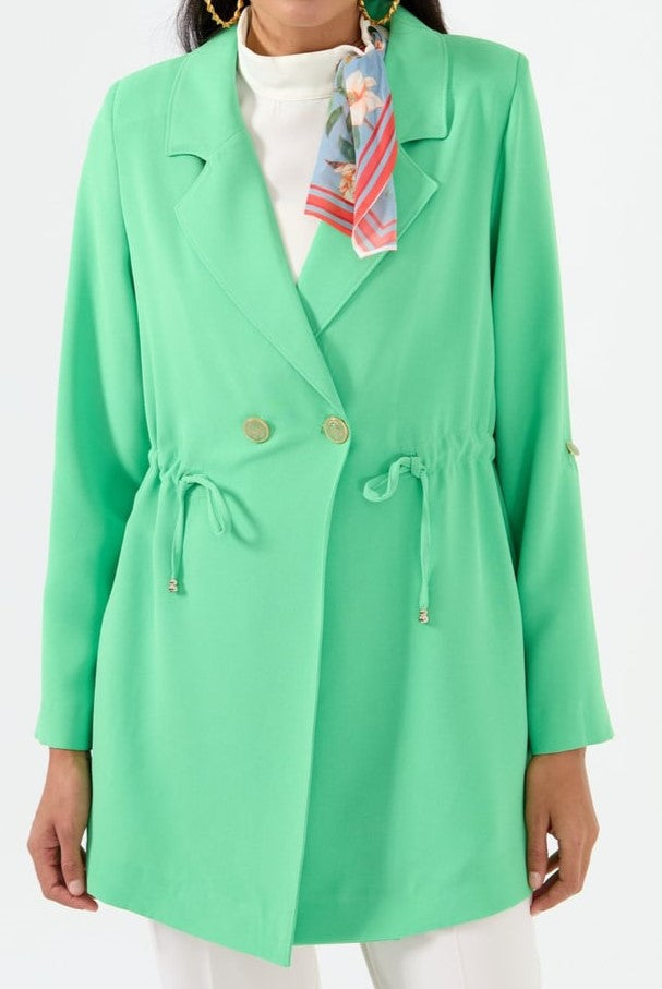 Veste avec boutons dorés