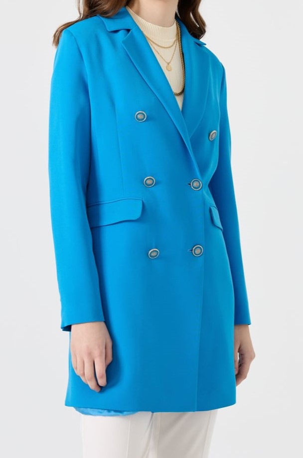 Veste blazer croisée avec six boutons