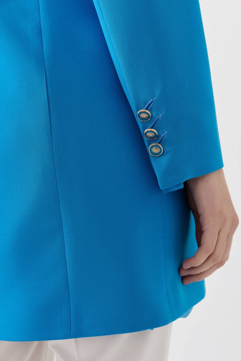 Veste blazer croisée avec six boutons