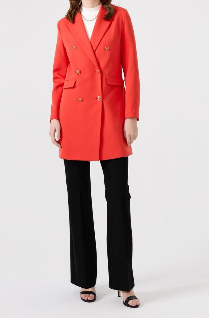 Veste blazer croisée avec six boutons