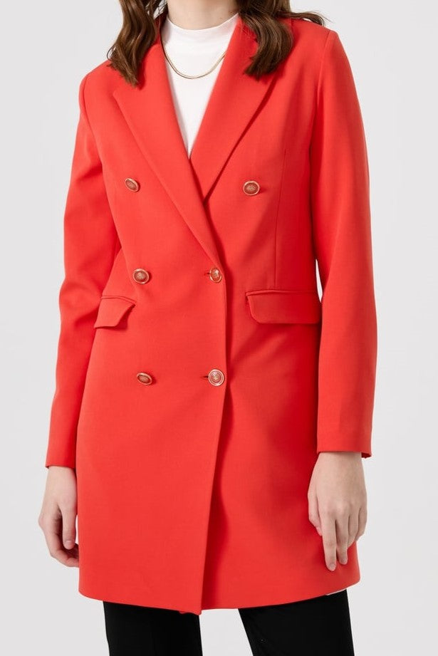 Veste blazer croisée avec six boutons