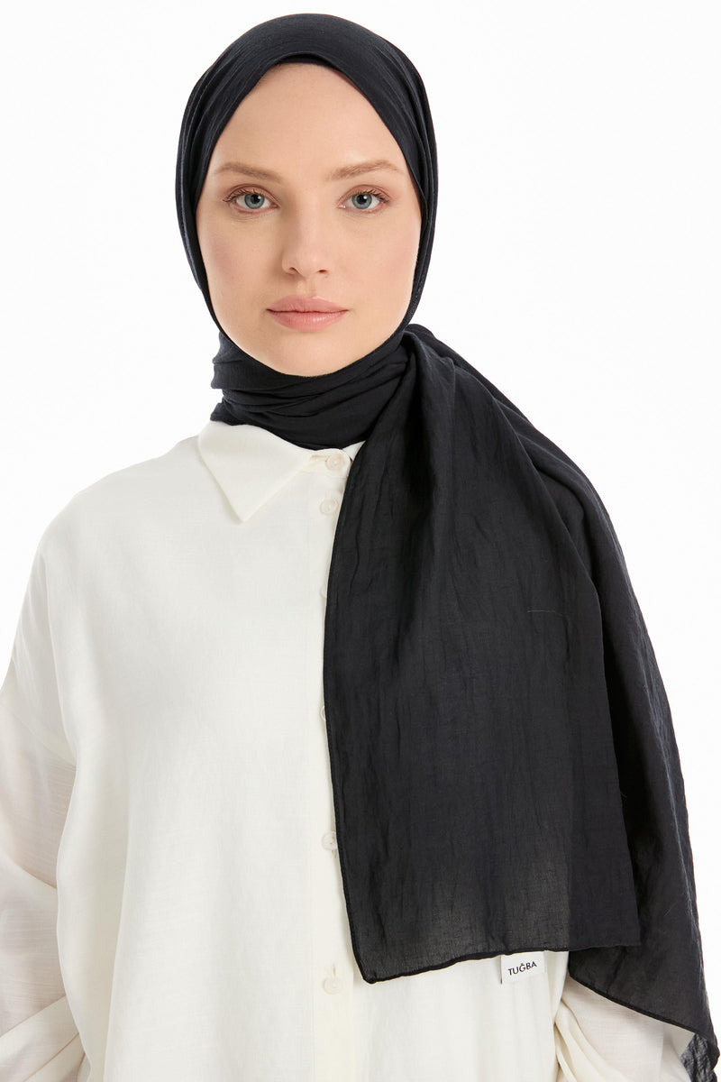 écharpe en coton de couleur unie