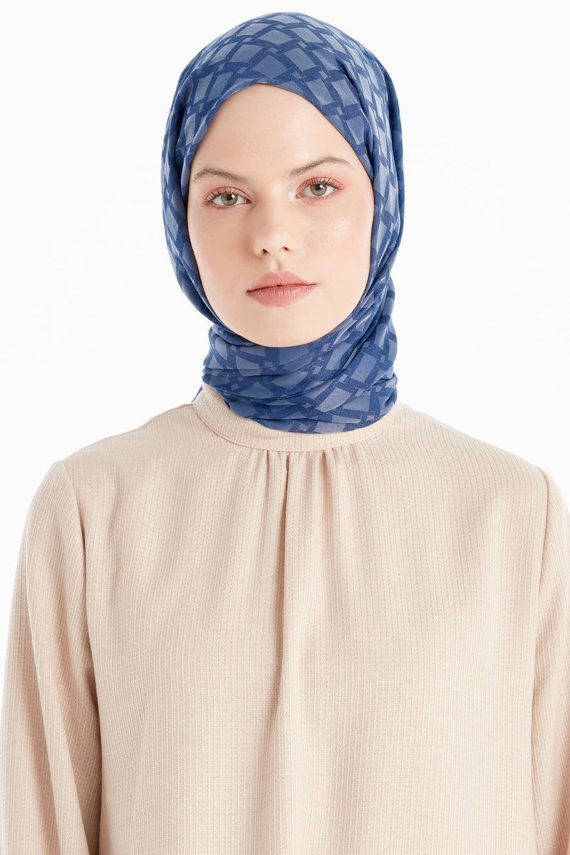 Châle Mode à motif carré