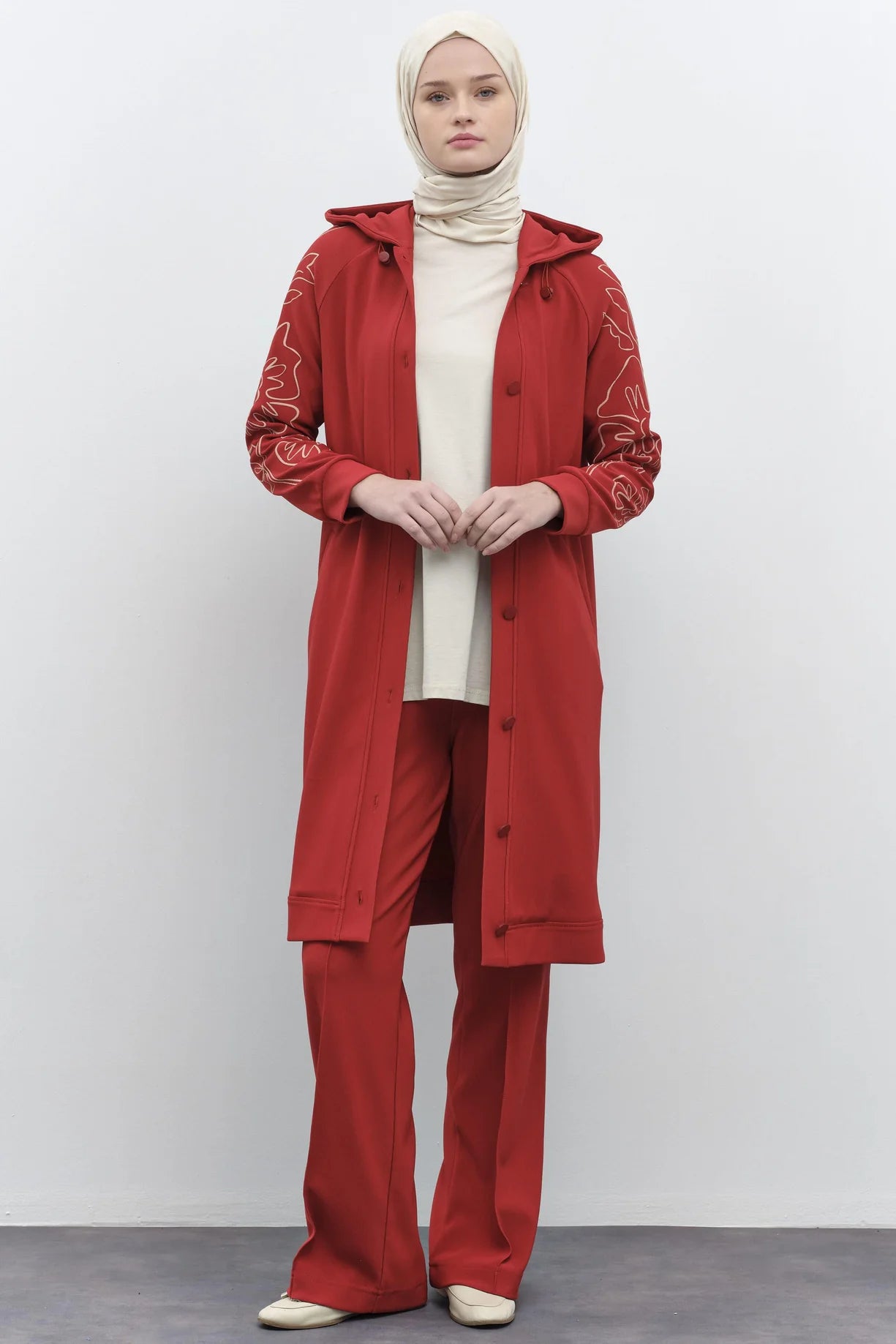 Pantalon Tricoté à Taille Élastique