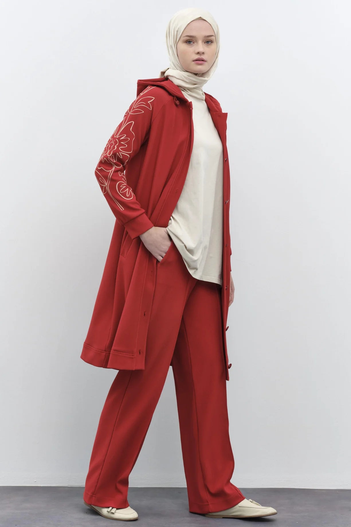 Pantalon Tricoté à Taille Élastique