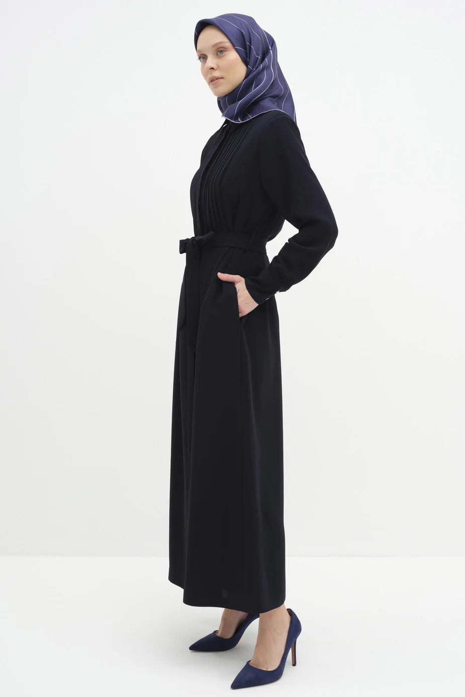 Abaya plissé avec détaillé