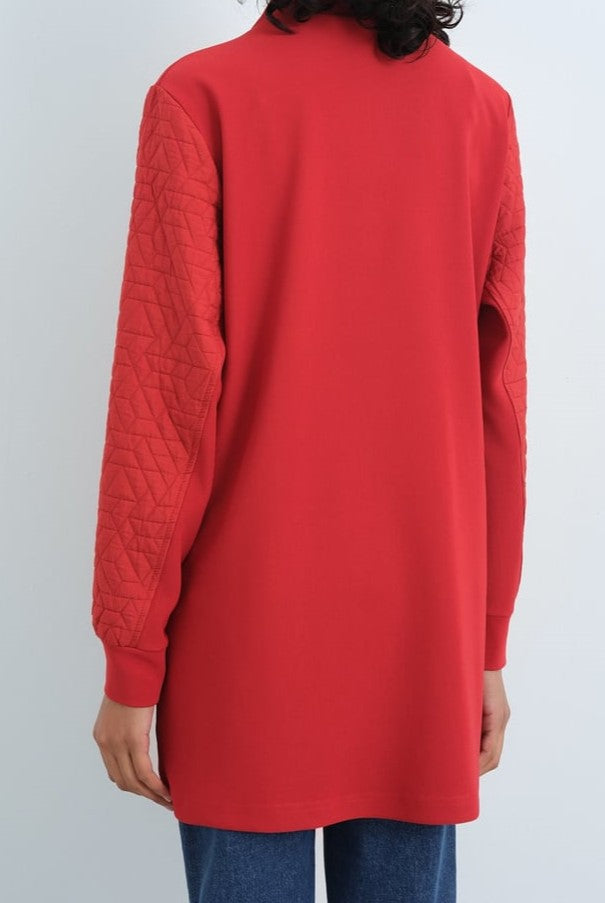 Sweat col haut avec détaillé