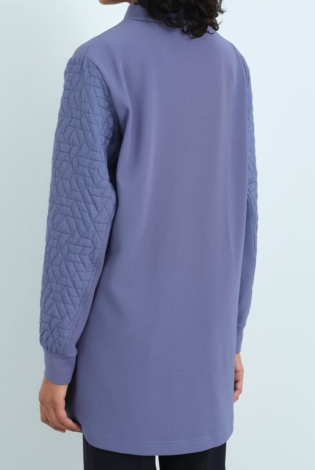 Sweat col haut avec détaillé