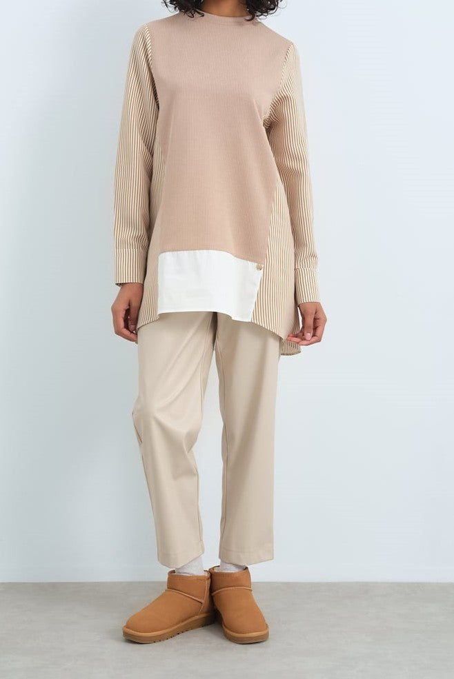 Tunique Mixte Tissu Popeline