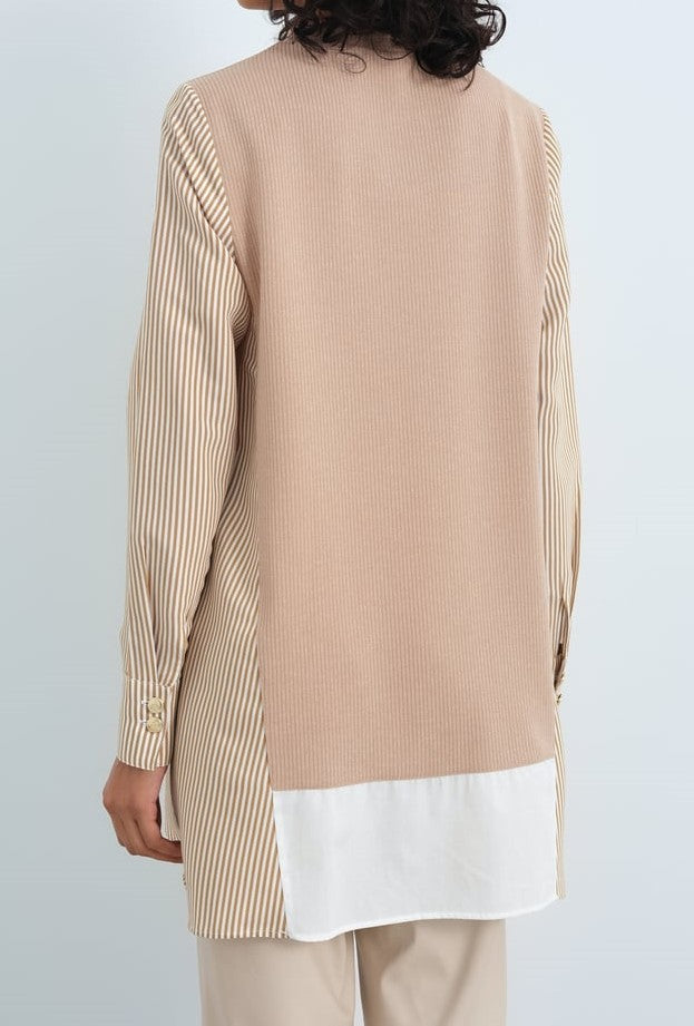 Tunique Mixte Tissu Popeline