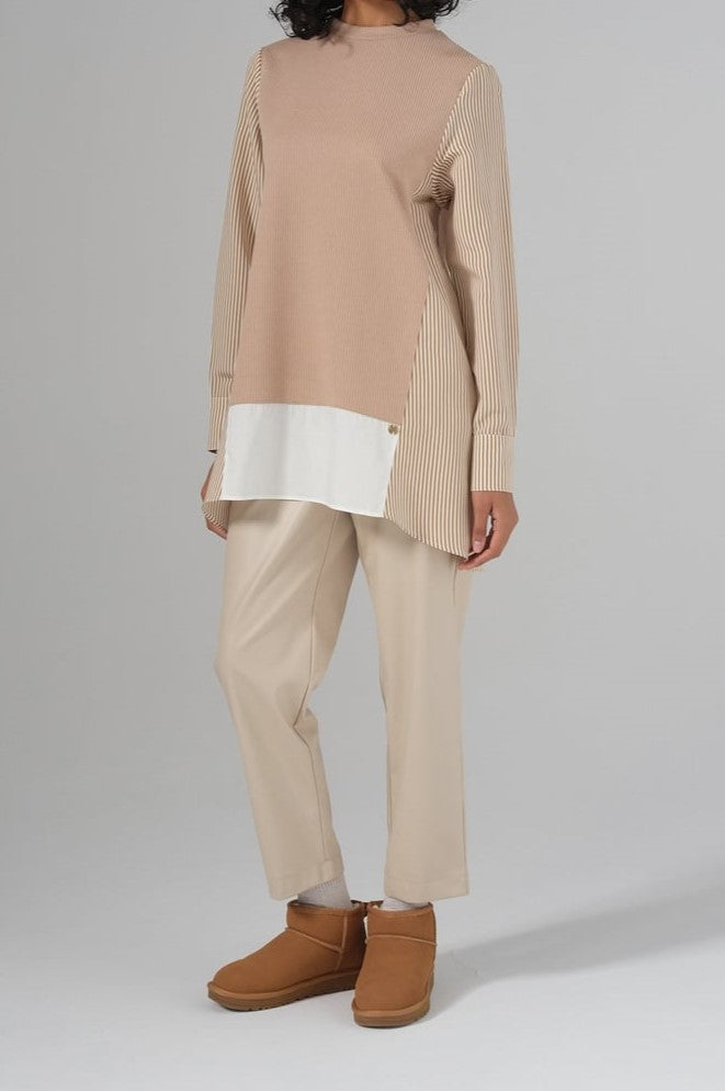 Tunique Mixte Tissu Popeline