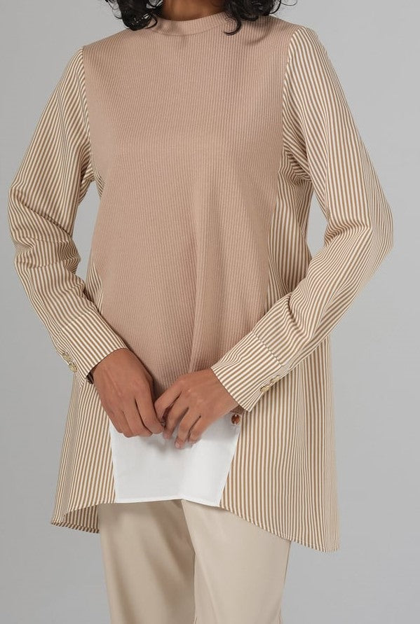 Tunique Mixte Tissu Popeline