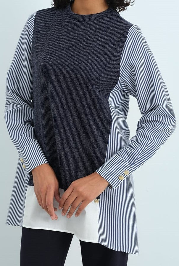 Tunique Mixte Tissu Popeline