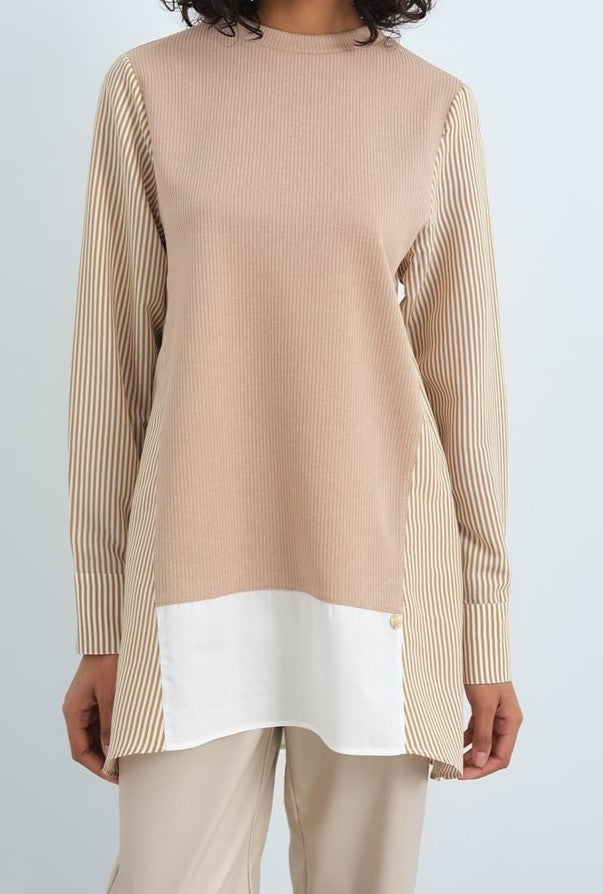 Tunique Mixte Tissu Popeline