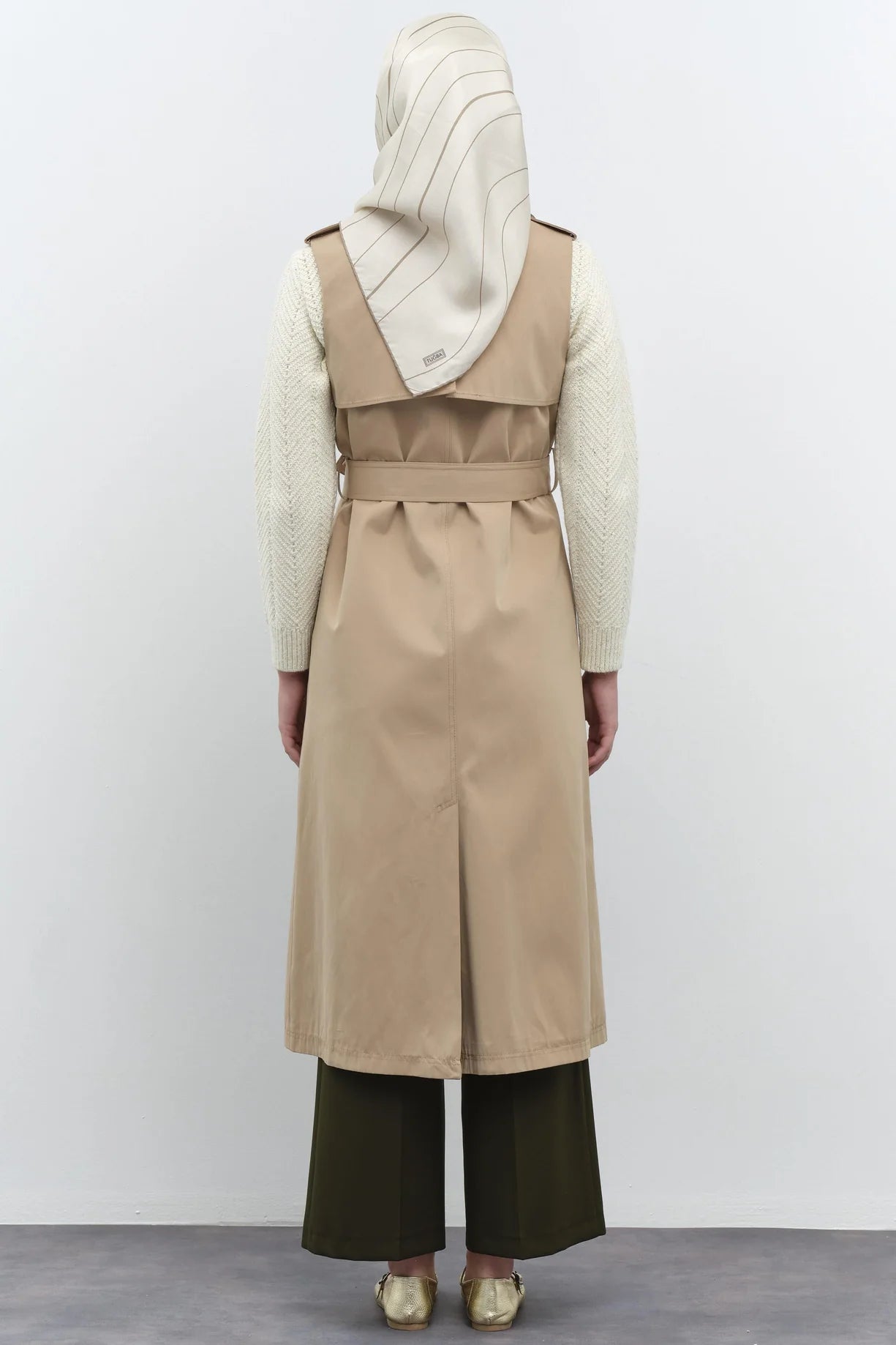 Tranche sans manche à Double Boutonnage