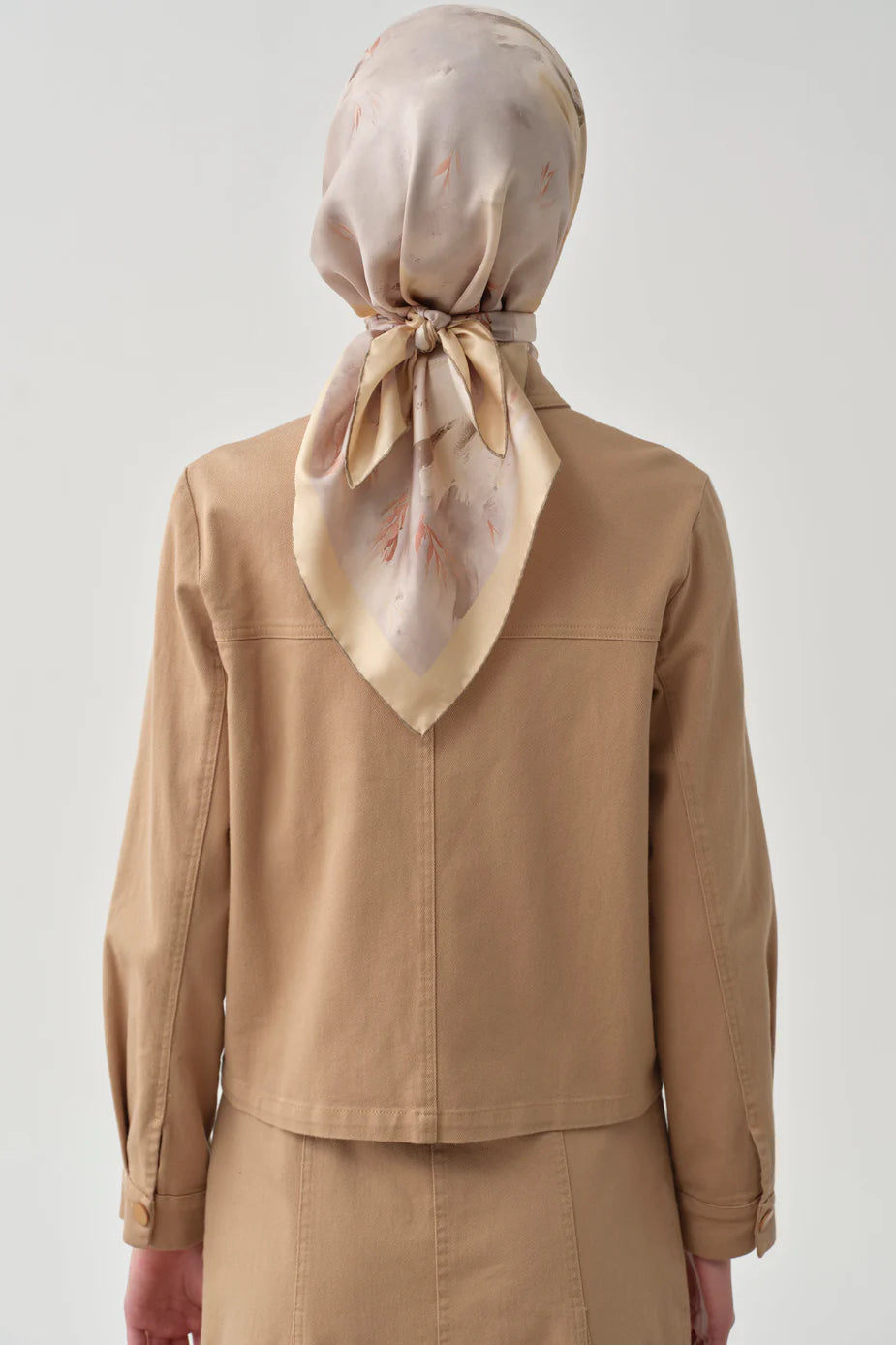 veste en toile avec détails brodés