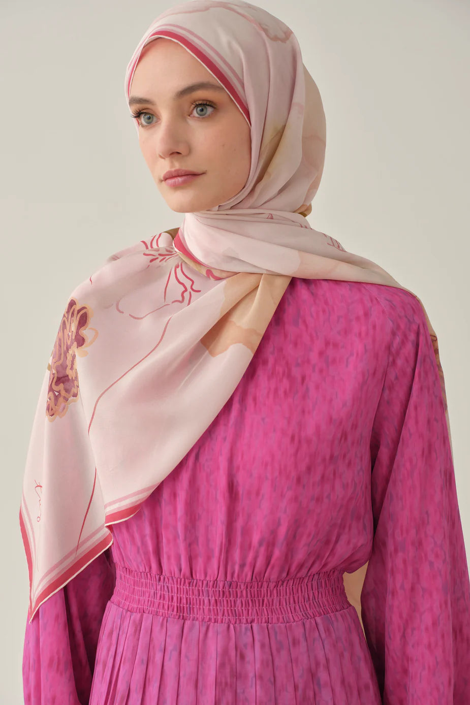Robe plissée à taille élastique