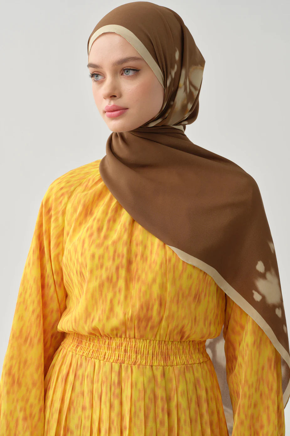 Robe plissée à taille élastique