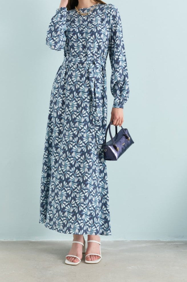 Robe imprimé avec ceinture