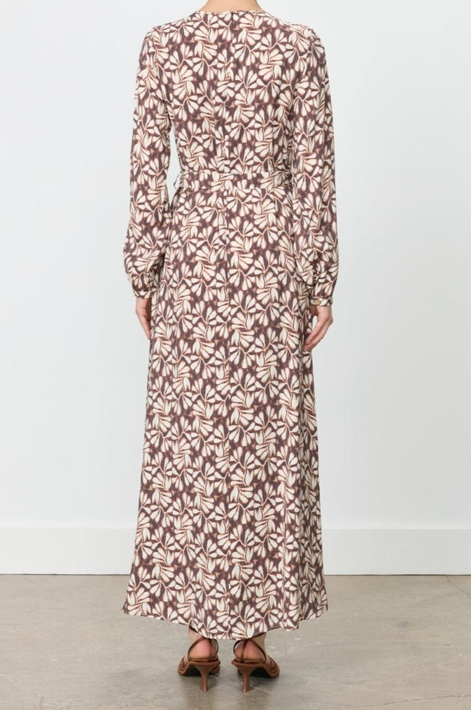 Robe imprimé avec ceinture