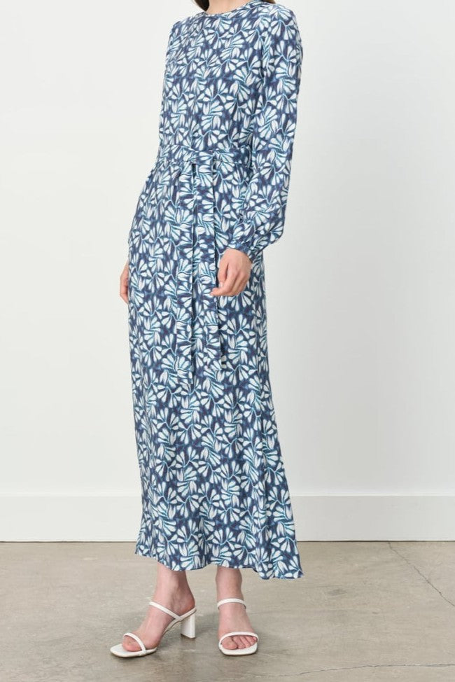 Robe imprimé avec ceinture