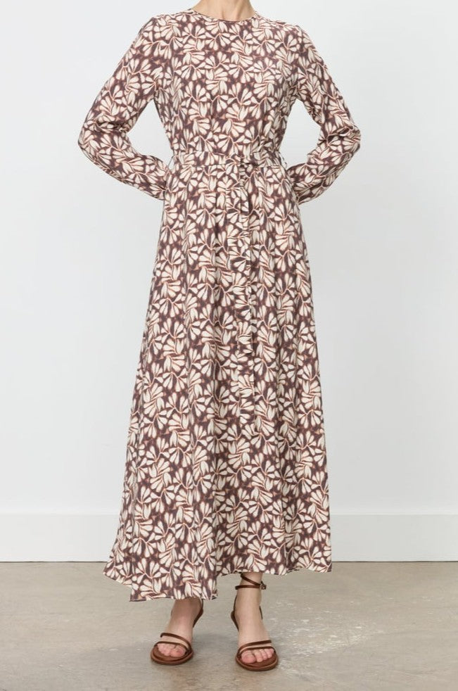 Robe imprimé avec ceinture