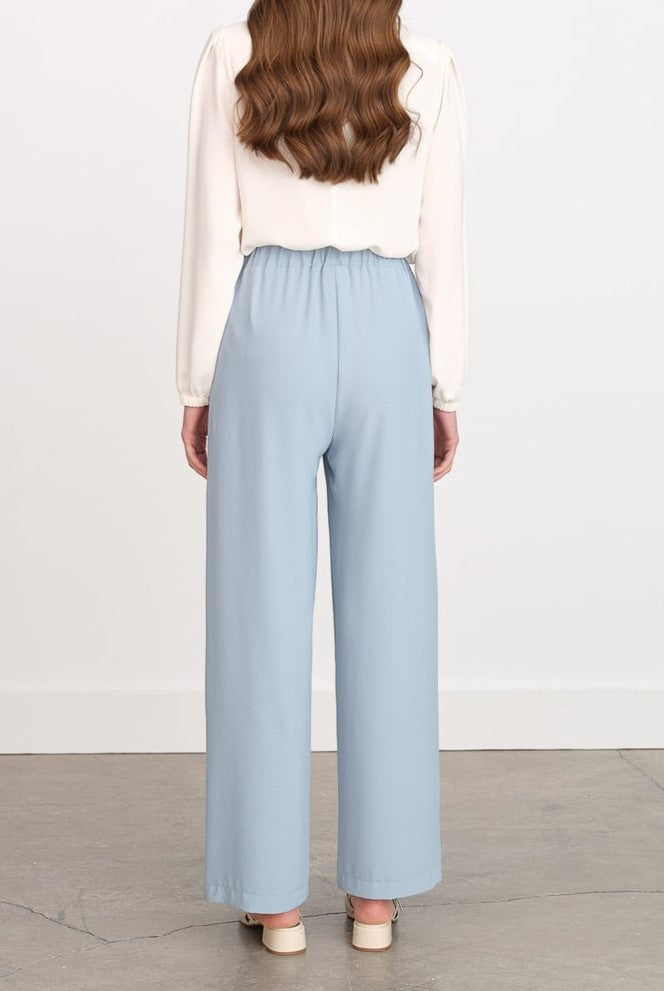 Pantalon large à taille élastique