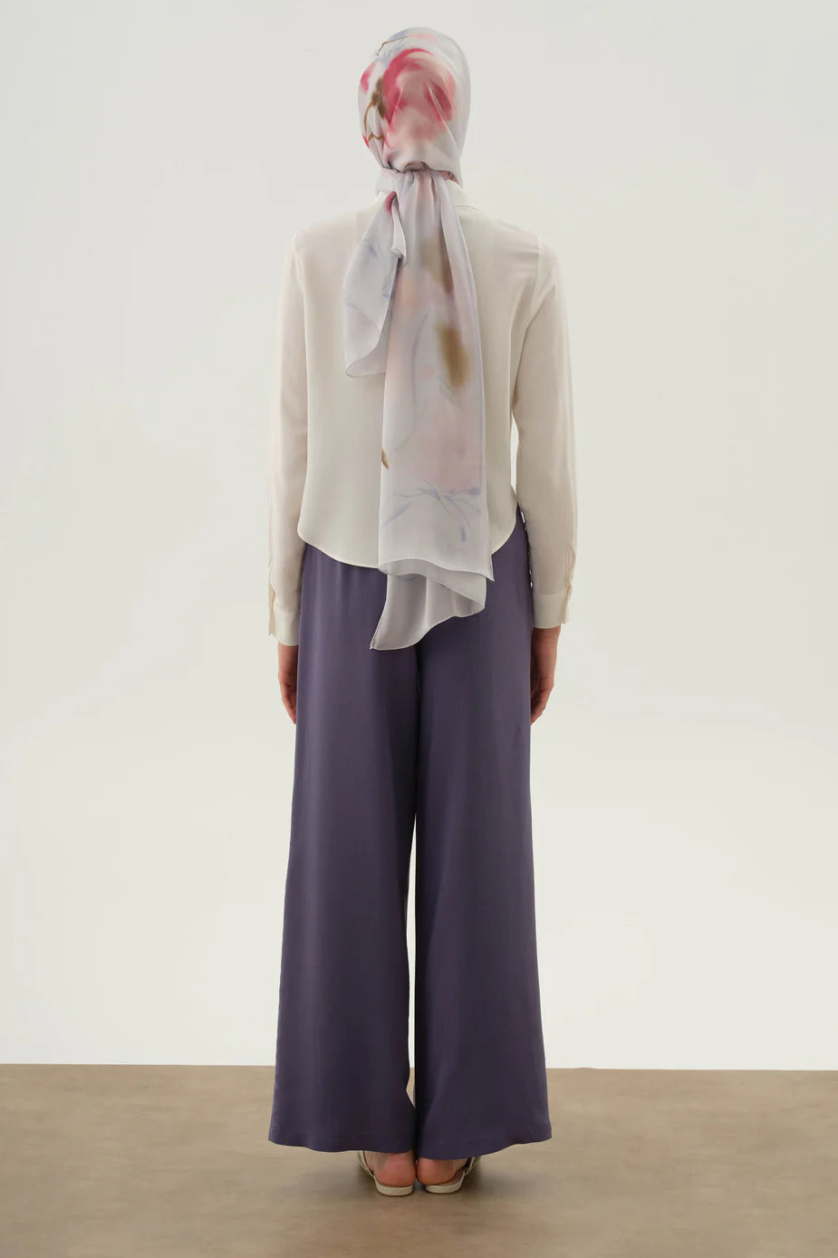 Pantalon large élastique a la taille