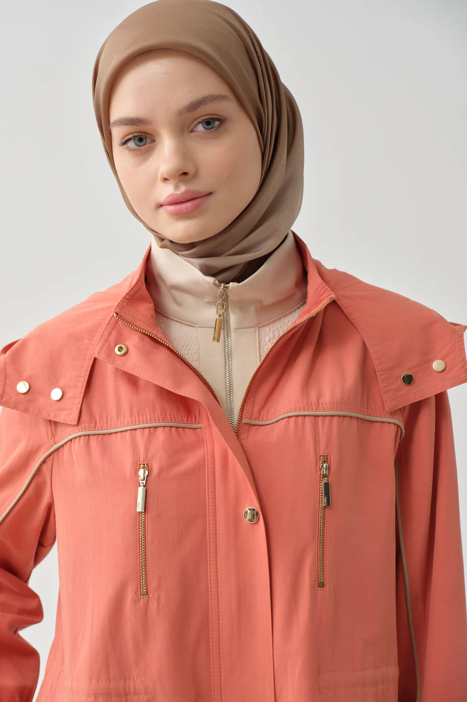 Trench-coat à capuche