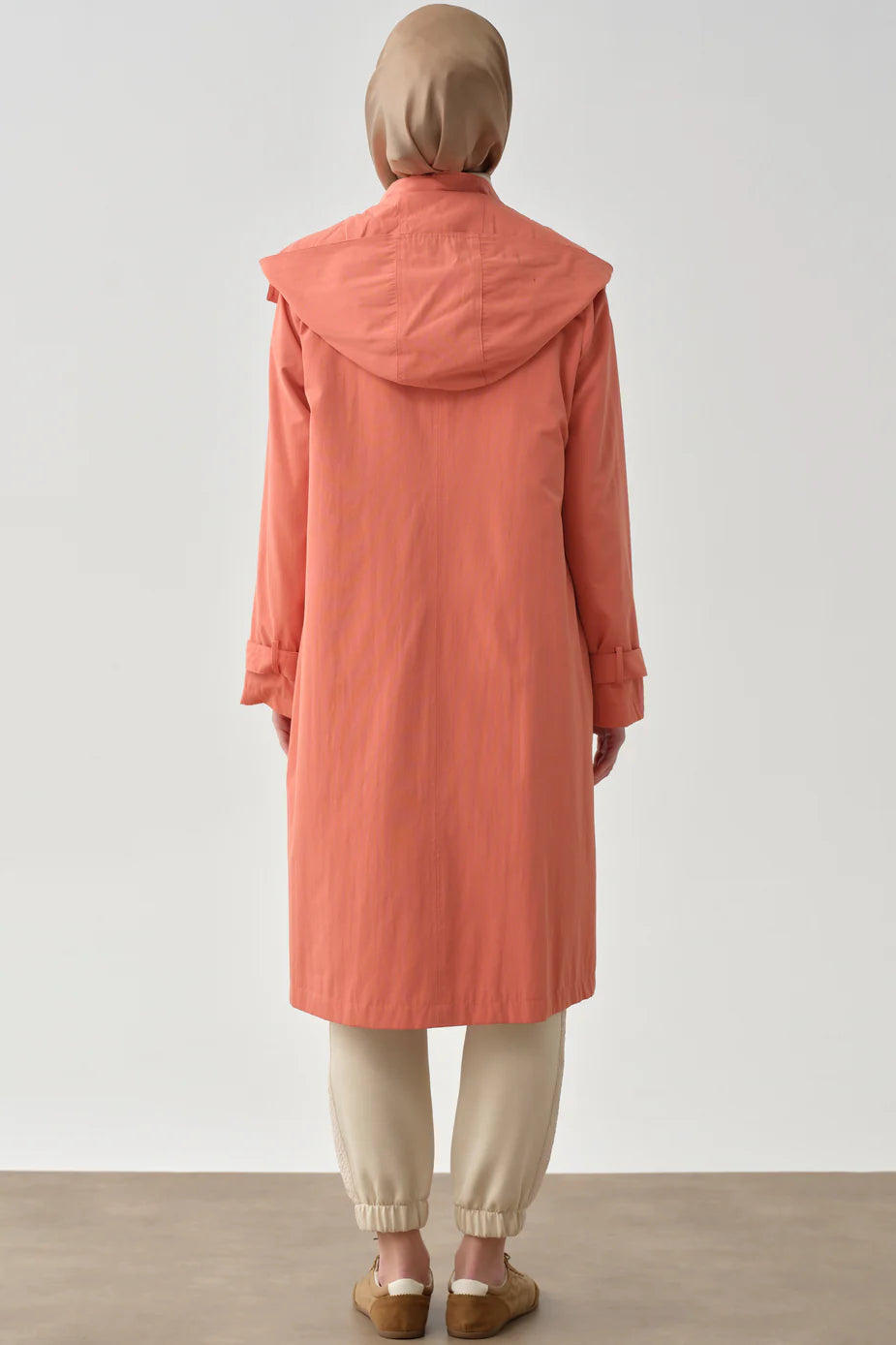 Trench-coat à capuche