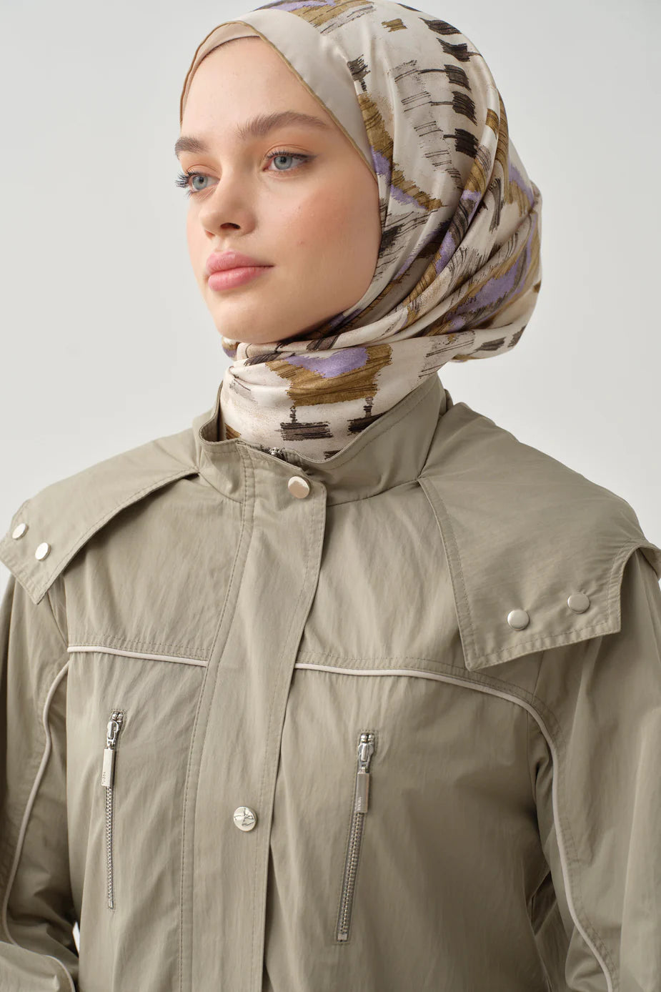 Trench-coat à capuche