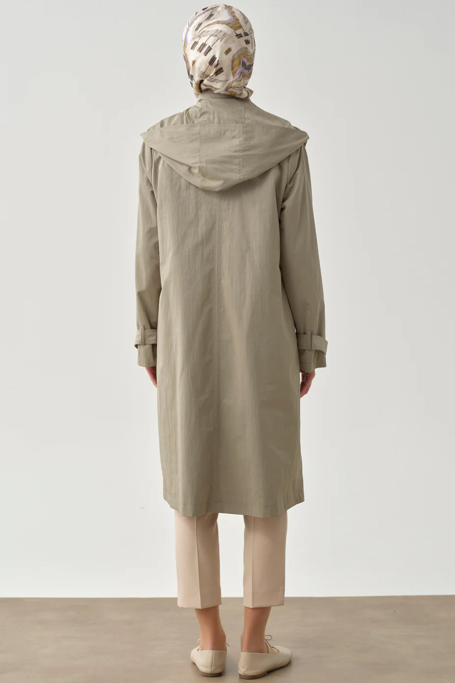 Trench-coat à capuche