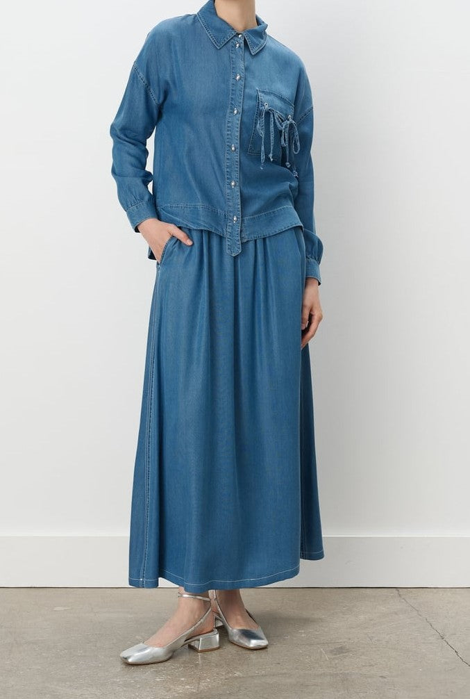Ensemble chemise et jupe djeans