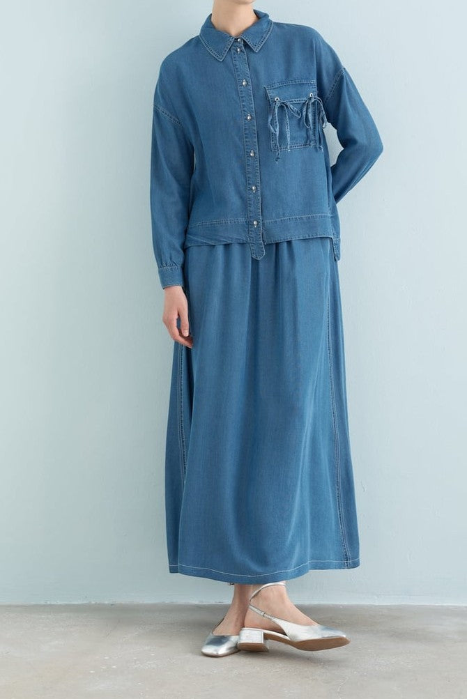 Ensemble chemise et jupe djeans