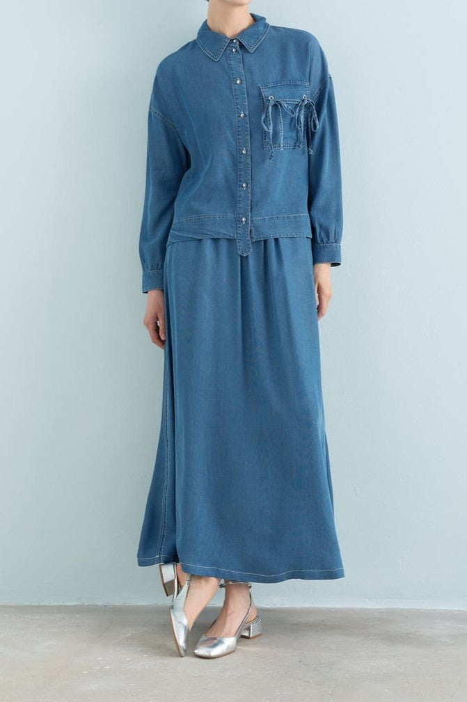 Ensemble chemise et jupe djeans