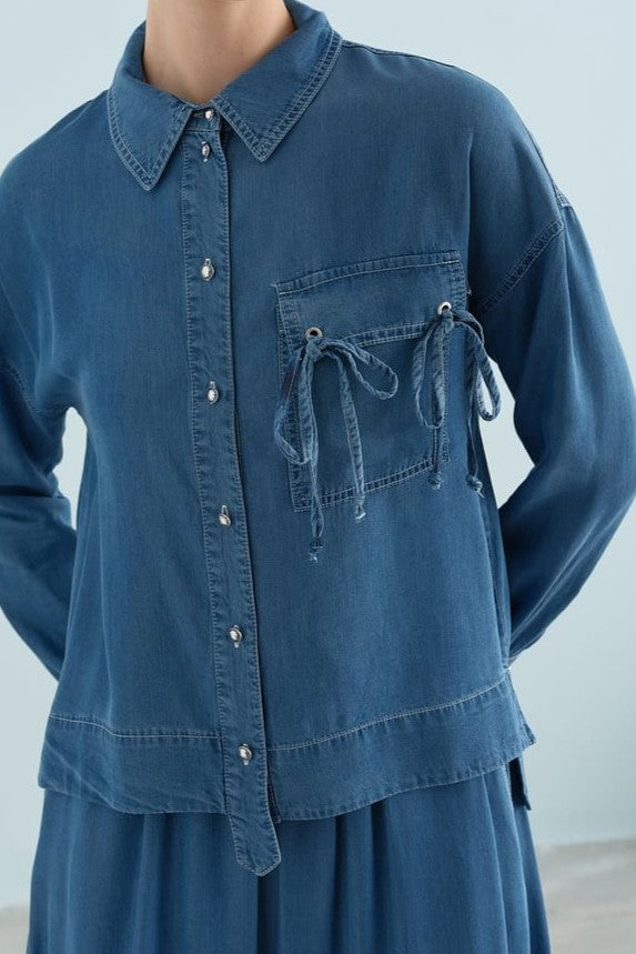 Ensemble chemise et jupe djeans