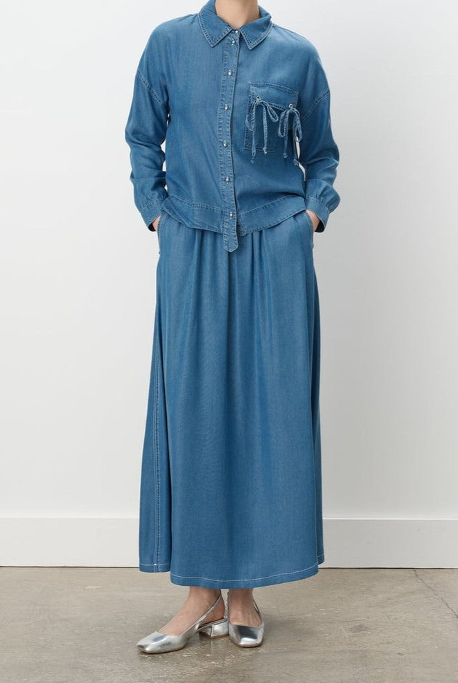 Ensemble chemise et jupe djeans