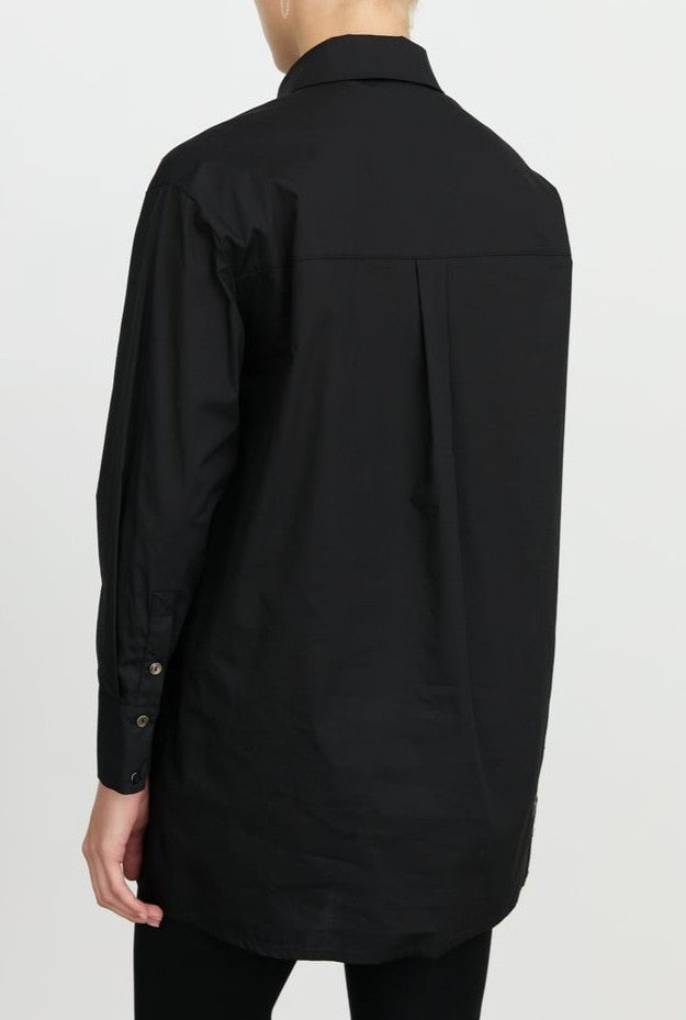 Tunique à col chemise et appliques en dentelle