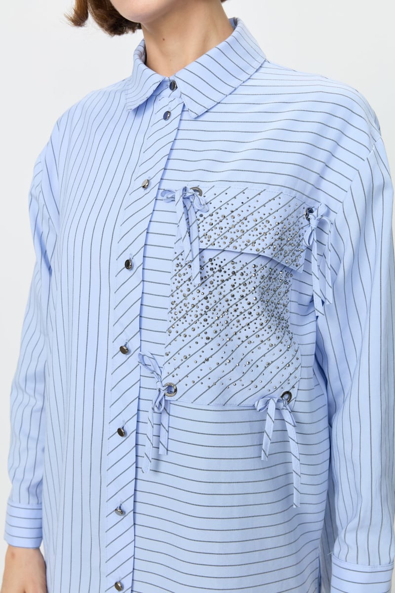 chemise rayée à poches