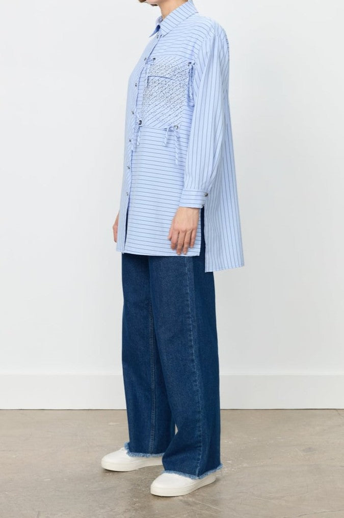 chemise rayée à poches