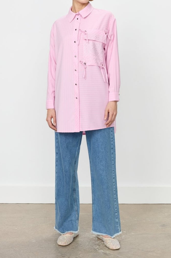 chemise rayée à poches