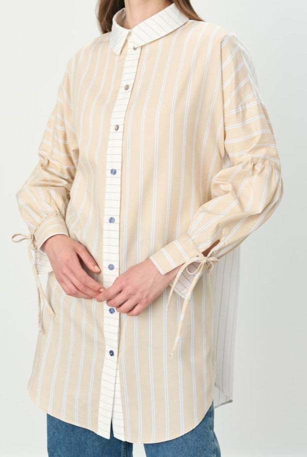 Tunique avec col chemise