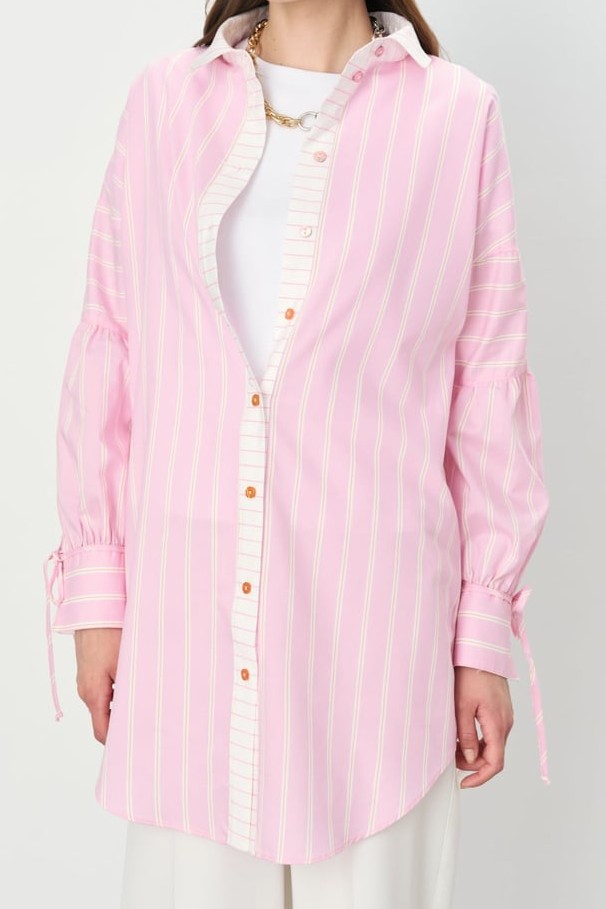 Tunique avec col chemise