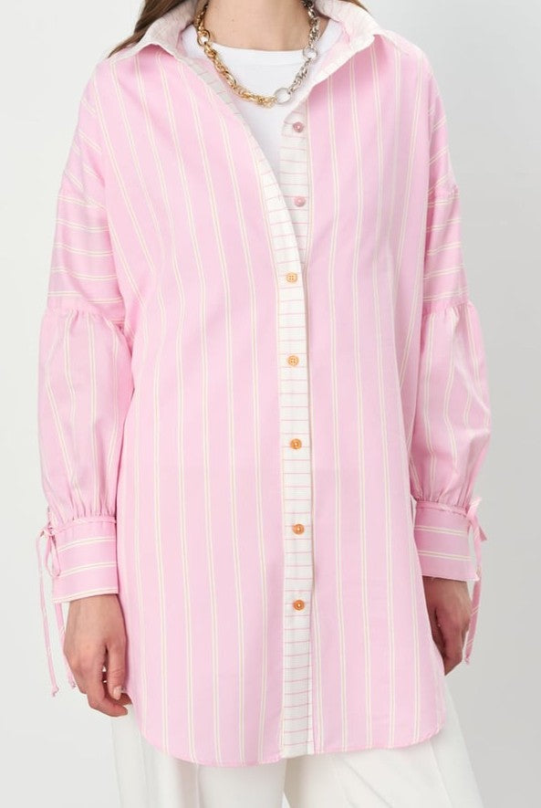 Tunique avec col chemise