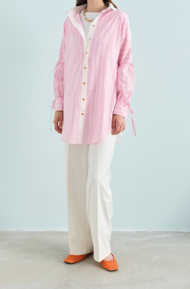 Tunique avec col chemise